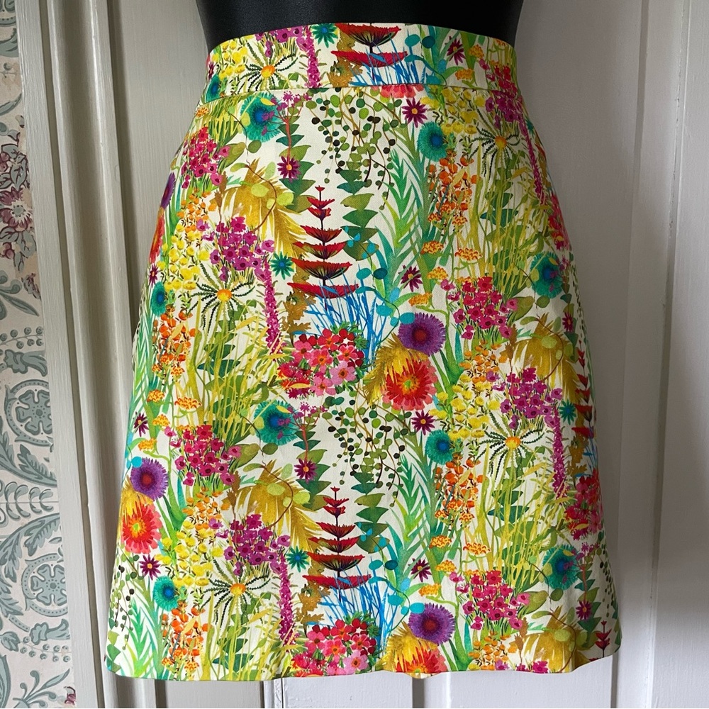 J CREW LIBERTY ART FABRICS Floral Skirt